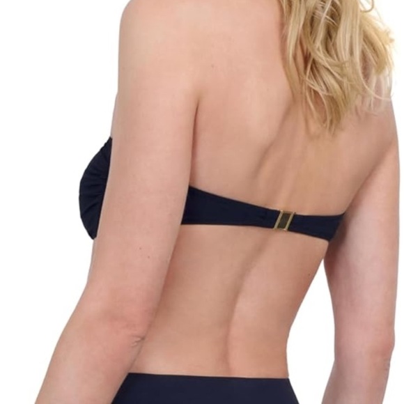 NWT Gottex Rose Bud Stylish Bandeau Bikini Top Women’s Bathing Suit size 12 - Picture 4 of 7